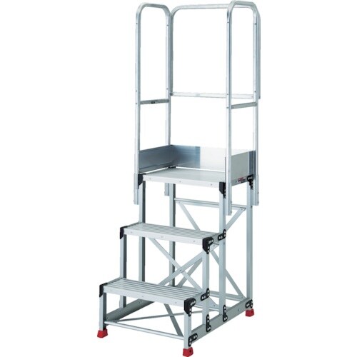 TRUSCO アルミ製作業用踏台 3段 高さ0.9
