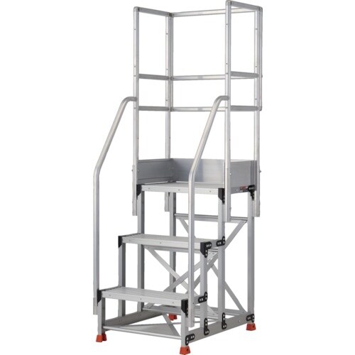 TRUSCO アルミ製作業用踏台 3段 高さ0.9