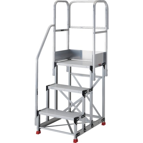 TRUSCO アルミ製作業用踏台 3段 高さ0.7