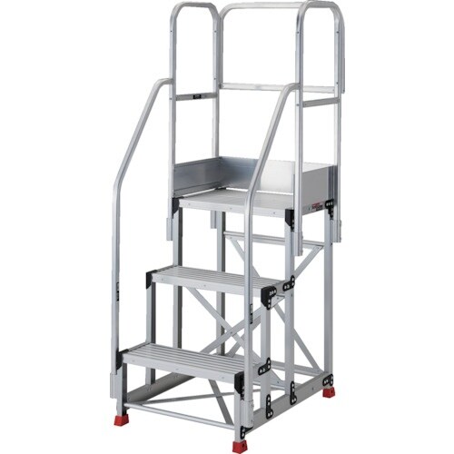 TRUSCO アルミ製作業用踏台 3段 高さ0.9