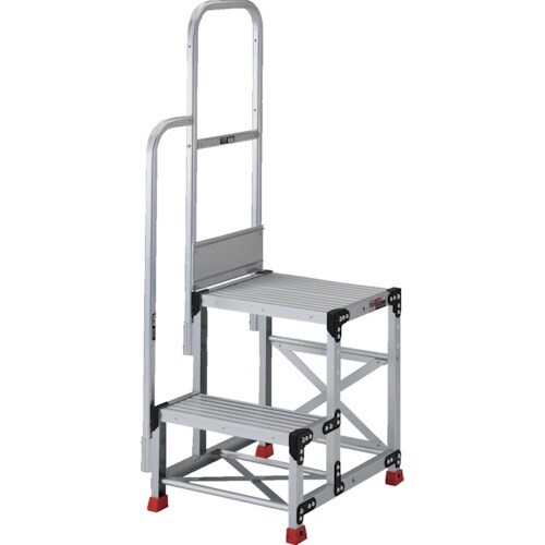 TRUSCO アルミ製作業用踏台 2段 高さ0.7