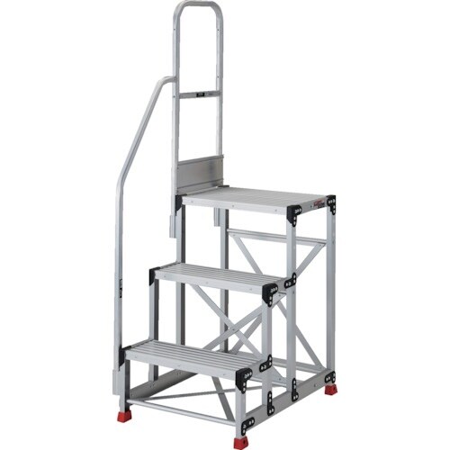 TRUSCO アルミ製作業用踏台 3段 高さ0.9