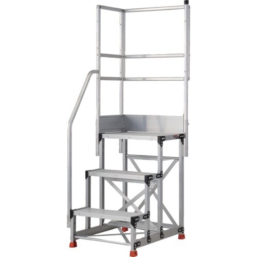 TRUSCO アルミ製作業用踏台 3段 高さ0.9