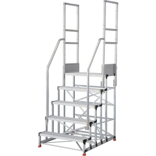 TRUSCO アルミ製作業用踏台 グレーチングタイ