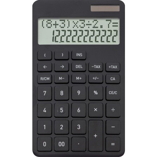 ASKA 計算式表示電卓 ブラック