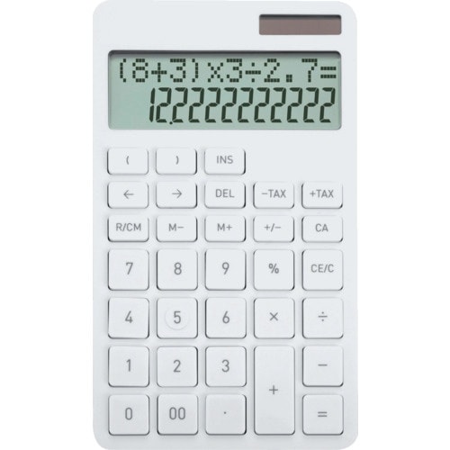 ASKA 計算式表示電卓 ホワイト