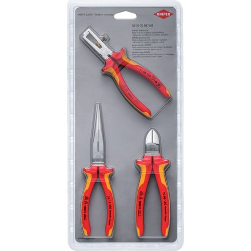 KNIPEX 絶縁工具3点セット(ワイヤーストリッ
