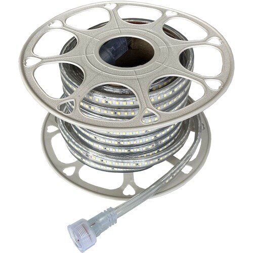 富士倉 両面発光10M LEDロープライト 白 増