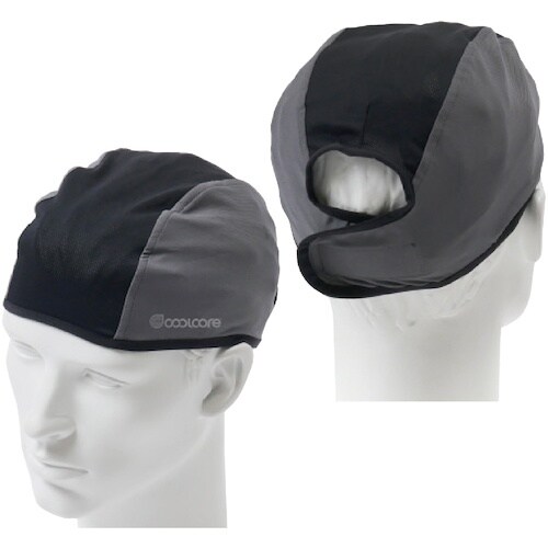 緑十字 COOLCORE アイスヘッドカバー グレ