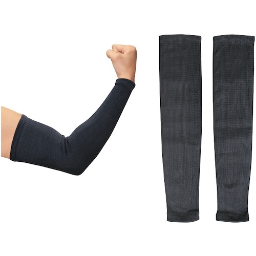 緑十字 冷感アームカバー 接触冷感×耐切創 アーム