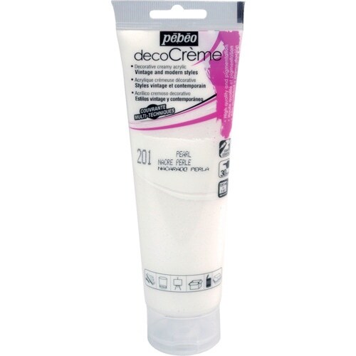 Pebeo デコクリーム 120ml パール色 パ