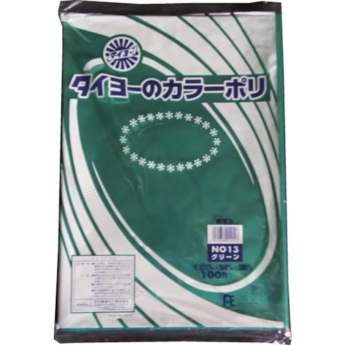 タイヨー カラーポリ袋035(グリーン) No.1