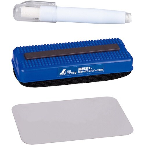 シンワ チョークホルダー 白 黒板消しセット