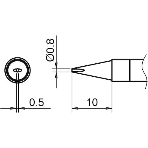 白光 こて先 0.8D型