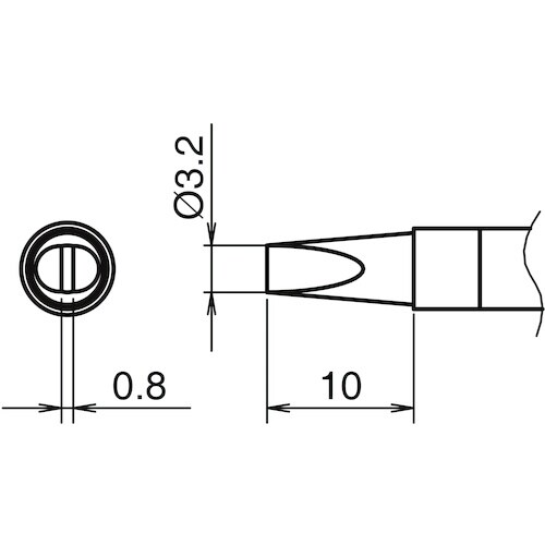 白光 こて先 3.2D型