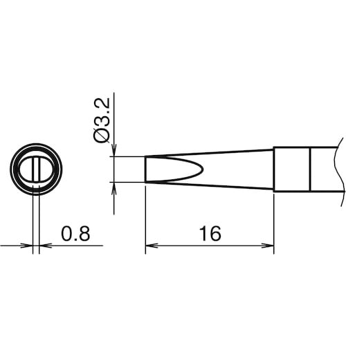白光 こて先 3.2DL型