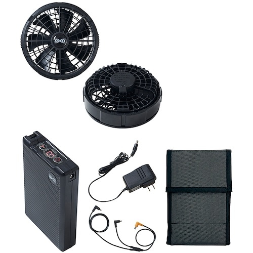 アイトス 空調服用18Vスターターキット(ブラック