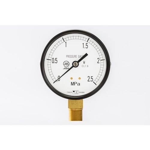 高島 一般蒸気用圧力計(A枠立型・φ100)圧力レ