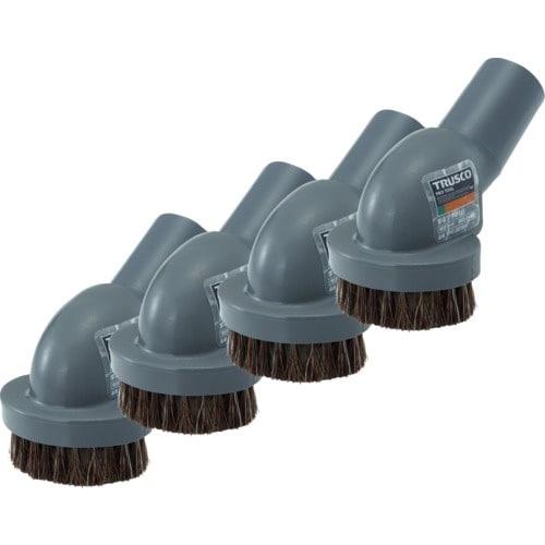 TRUSCO まとめ買い まるブラシ 馬毛 グレー