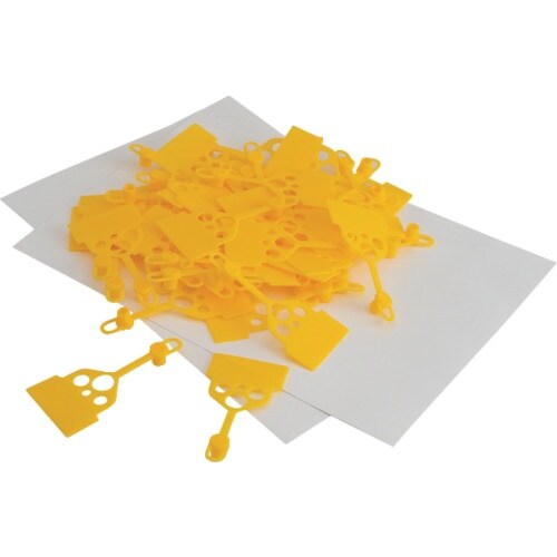 SKF グリースニップル用キャップとタグ・黄 TL