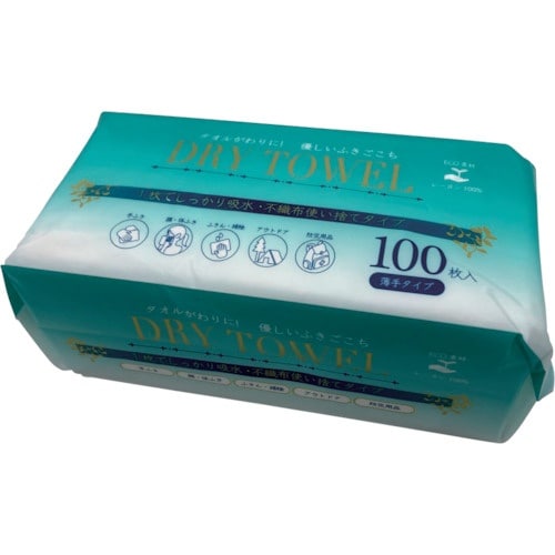 オーミケンシ 不織布ウエス 薄手タイプ 100枚入