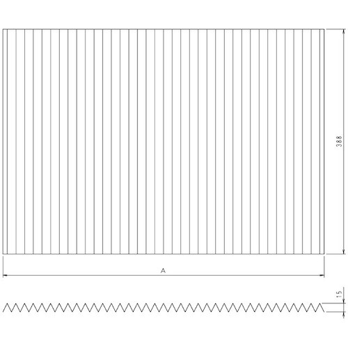 ダイキン エアフィルタ(枠なし)