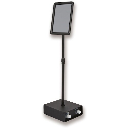 ASKA 転倒防止アルミ枠ポスタースタンド A4