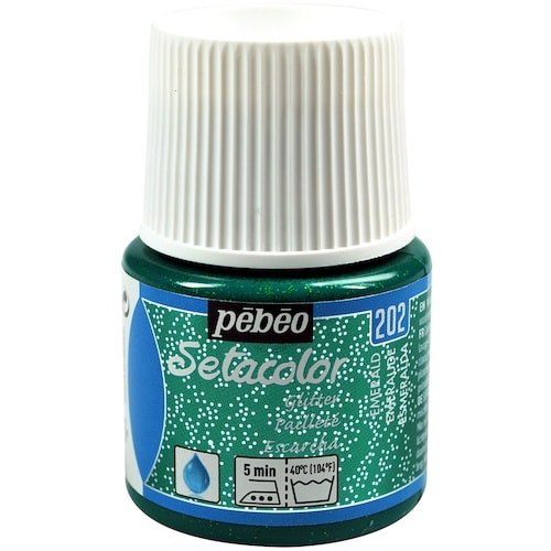 Pebeo 布用水性アクリル絵具セタカラーグリッタ
