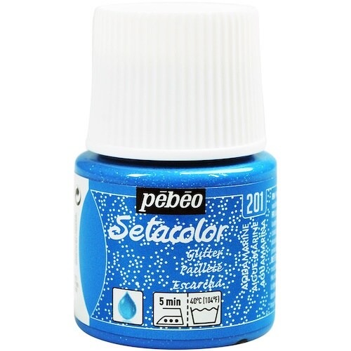 Pebeo 布用水性アクリル絵具セタカラーグリッタ