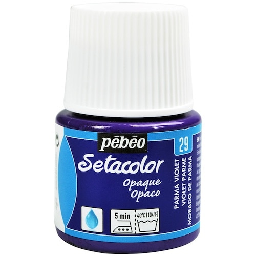 Pebeo 布用水性アクリル絵具セタカラー不透明色