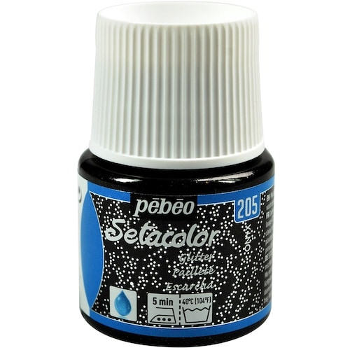 Pebeo 布用水性アクリル絵具セタカラーグリッタ