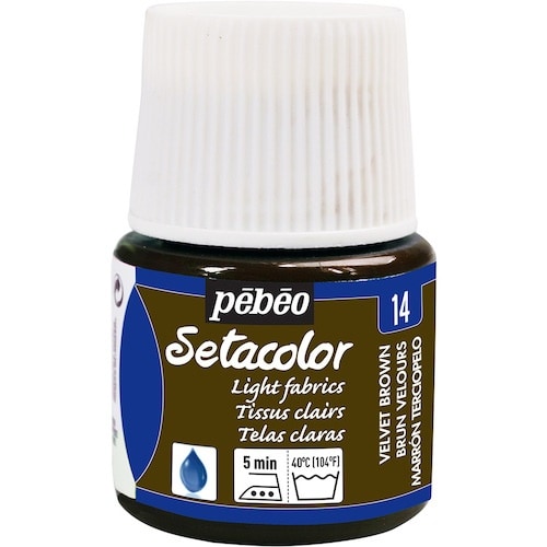 Pebeo 布用水性アクリル絵具セタカラー透明色