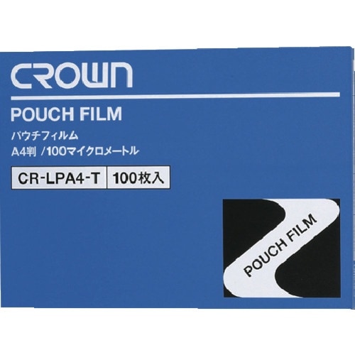 CROWN パウチフィルム A4 (100枚入)【