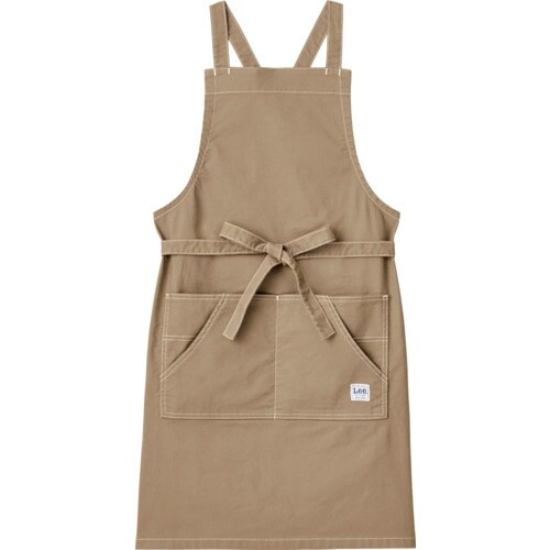 Leeワークウェア 胸当てエプロン キャメル F
