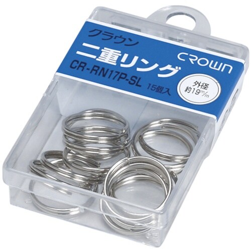 CROWN 二重リング19mm (15本)#17