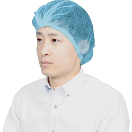 TRUSCO まとめ買い 使い捨てキャップ ブルー