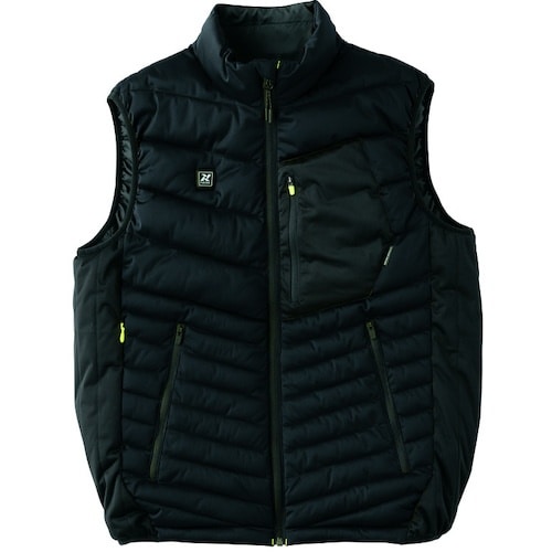 アイトス 襟付きヒーターベスト ブラック S