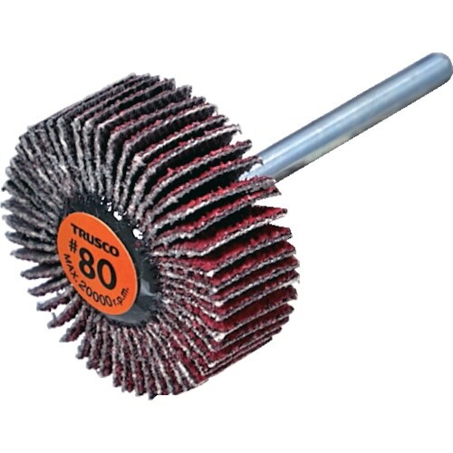 TRUSCO セラミックフラップホイール 軸径3m