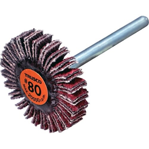 TRUSCO セラミックフラップホイール 軸径3m