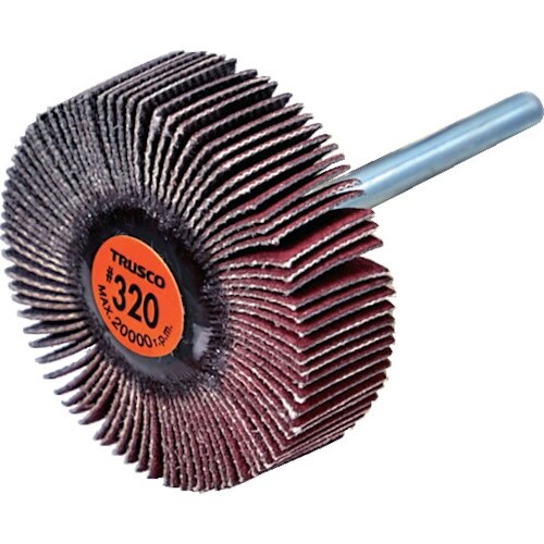 TRUSCO セラミックフラップホイール 軸径3m