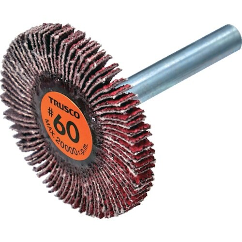 TRUSCO セラミックフラップホイール 軸径6m