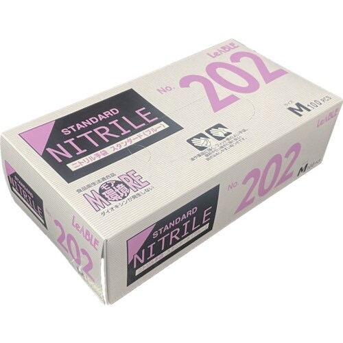 LEABLE ニトリルスタンダードブルー粉付M 1