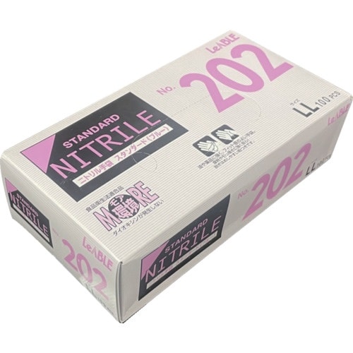 LEABLE ニトリルスタンダードブルー粉付LL