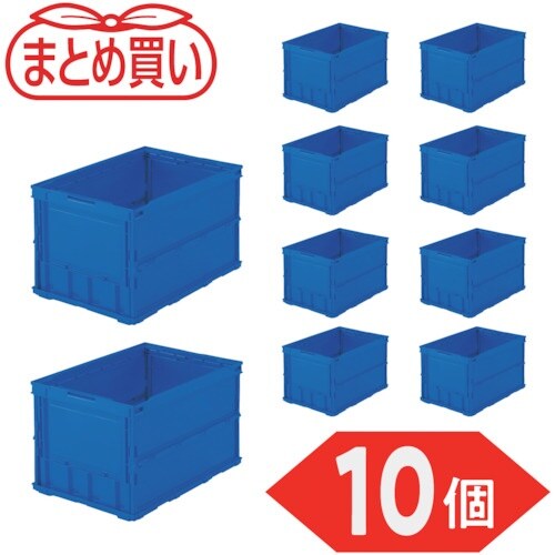 TRUSCO 【まとめ買い】オリコン 薄型折りたた