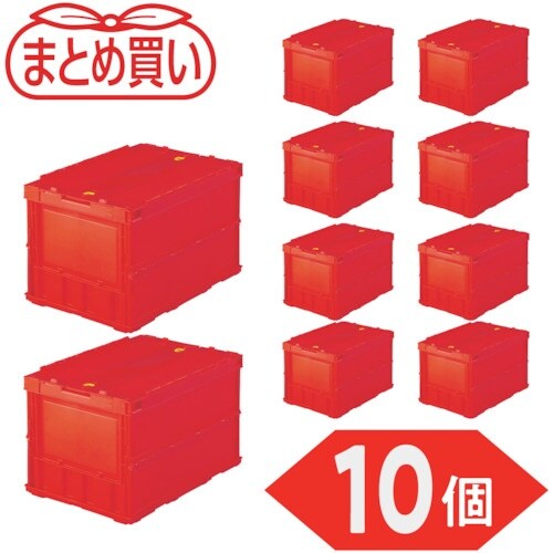 TRUSCO 【まとめ買い】オリコン 薄型折りたた