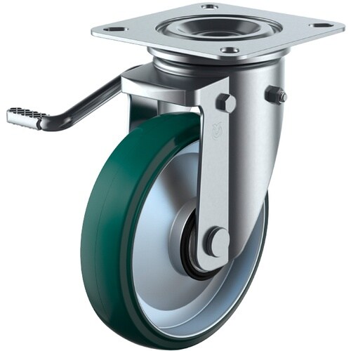 ユーエイ プレート式 自在 キャスター ウレタン