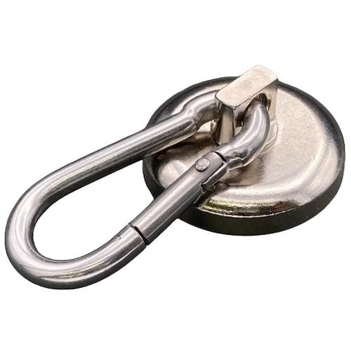 ラクテム 強力マグネット カラビナフック型 Φ36