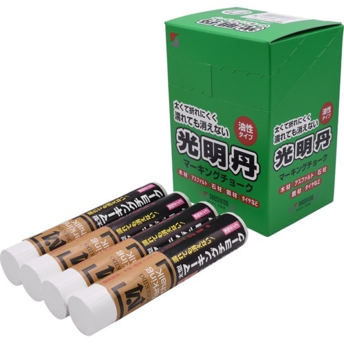 祥碩堂 光明丹マーキングチョーク 12本箱売 白色