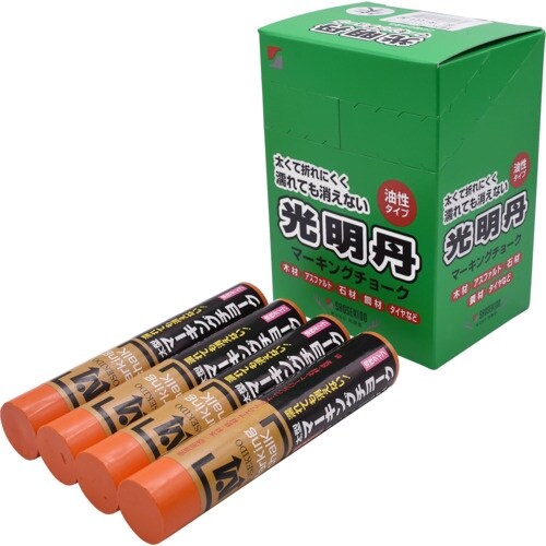 祥碩堂 光明丹マーキングチョーク 12本箱売 朱色
