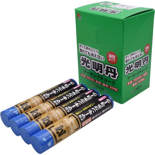 祥碩堂 光明丹マーキングチョーク 12本箱売 青色